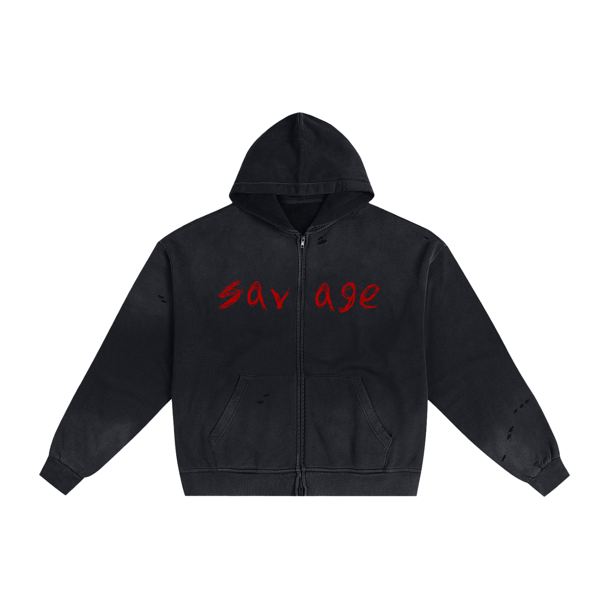 Savage Hand-Frayed Zip
