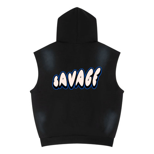 Vintage Wash Sleeveless Hoodie